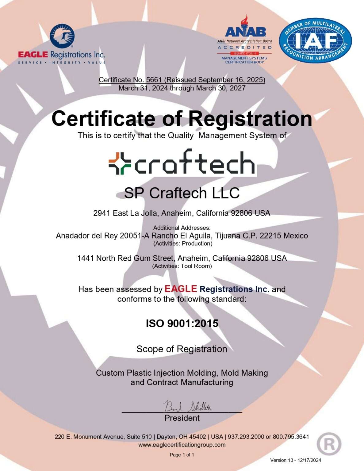 About Craftech | Plastic Manufacturing in USA & Mexico